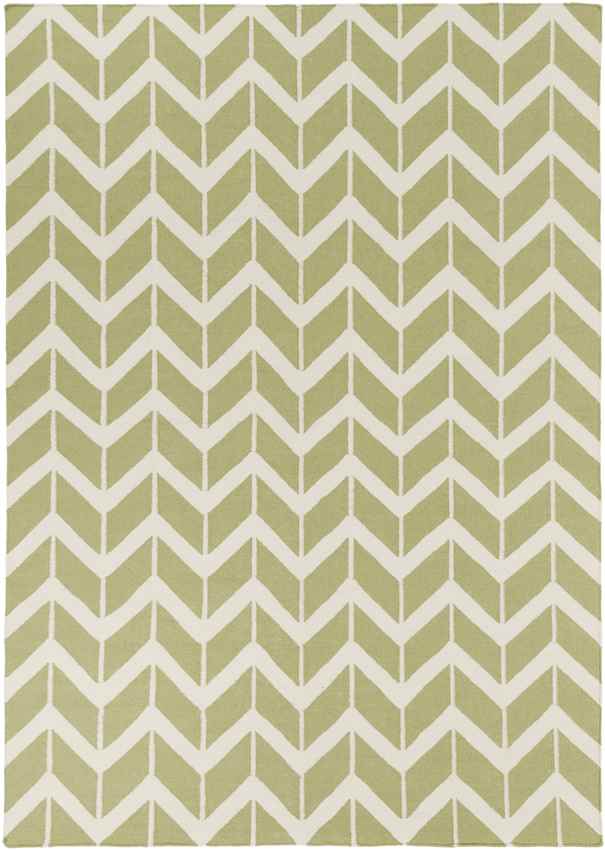 Dyer Modern Sage and White Area Rug