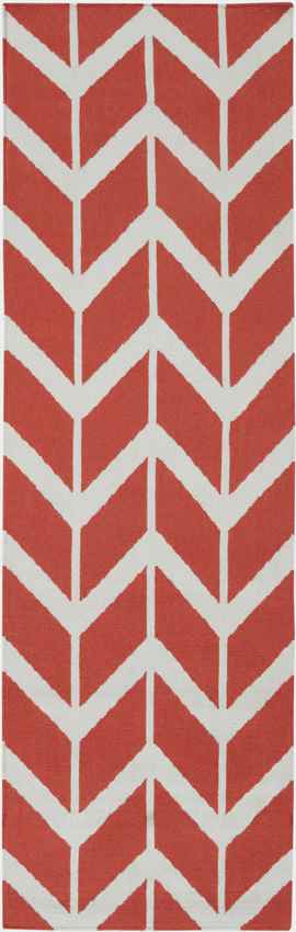 Dyer Modern Red/Bright Orange Area Rug