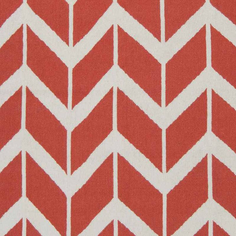 Dyer Modern Red/Bright Orange Area Rug