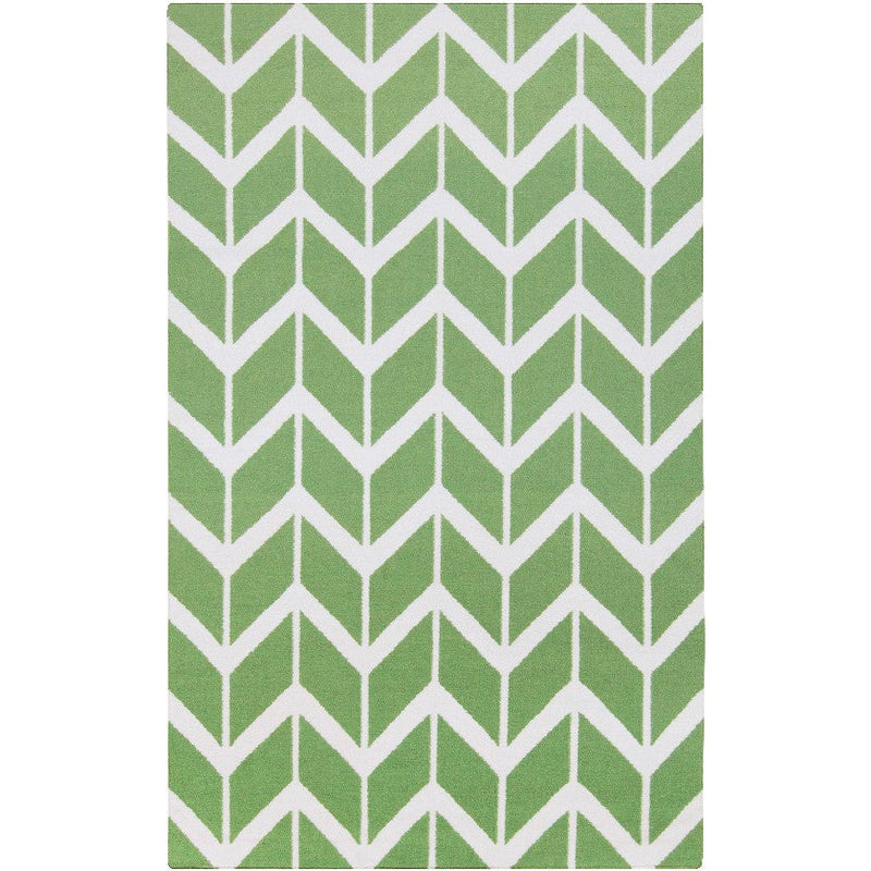 Dyer Modern Green/White Area Rug