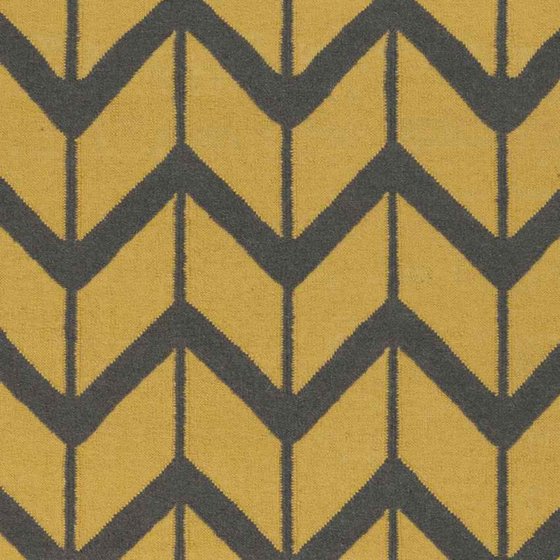 Dyer Modern Bright Yellow/Charcoal Area Rug