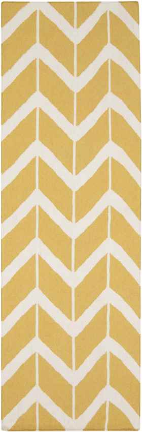 Dyer Modern Yellow/White Area Rug