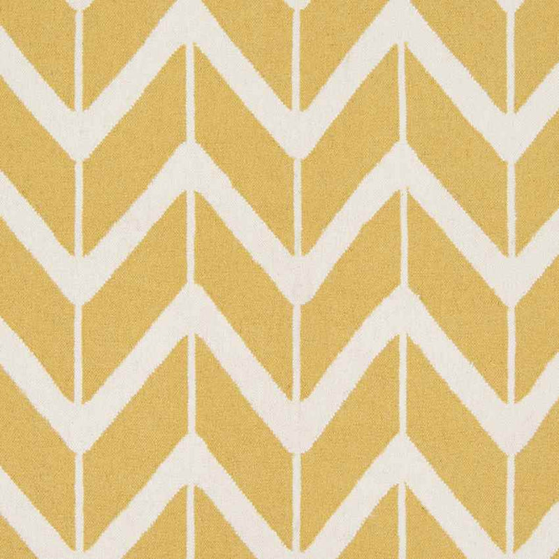 Dyer Modern Yellow/White Area Rug