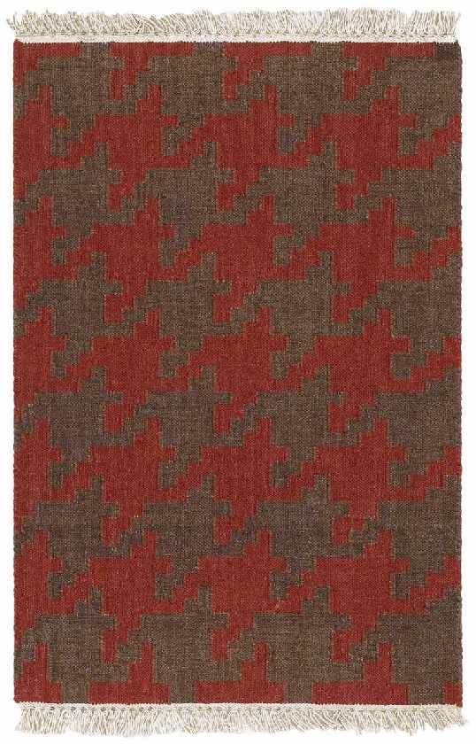 Elkmont Modern Red/Grey Area Rug