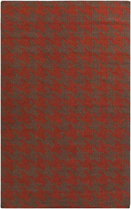 Elkmont Modern Red/Grey Area Rug