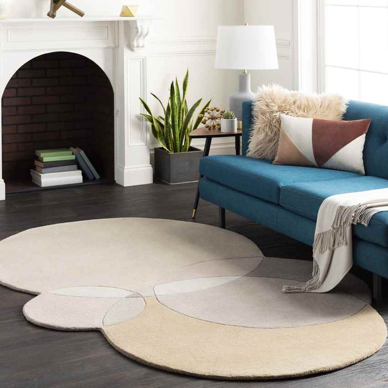 Quiterie Modern Khaki Area Rug