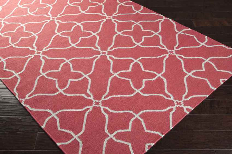 Elsmere Modern Pale Jade/Honeysuckle Pink Area Rug