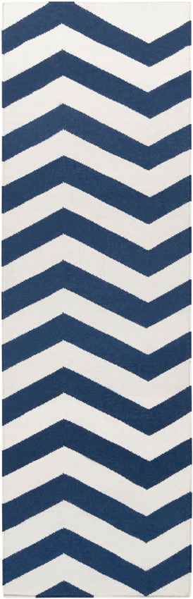 Emelle Modern Dark Blue/White Area Rug