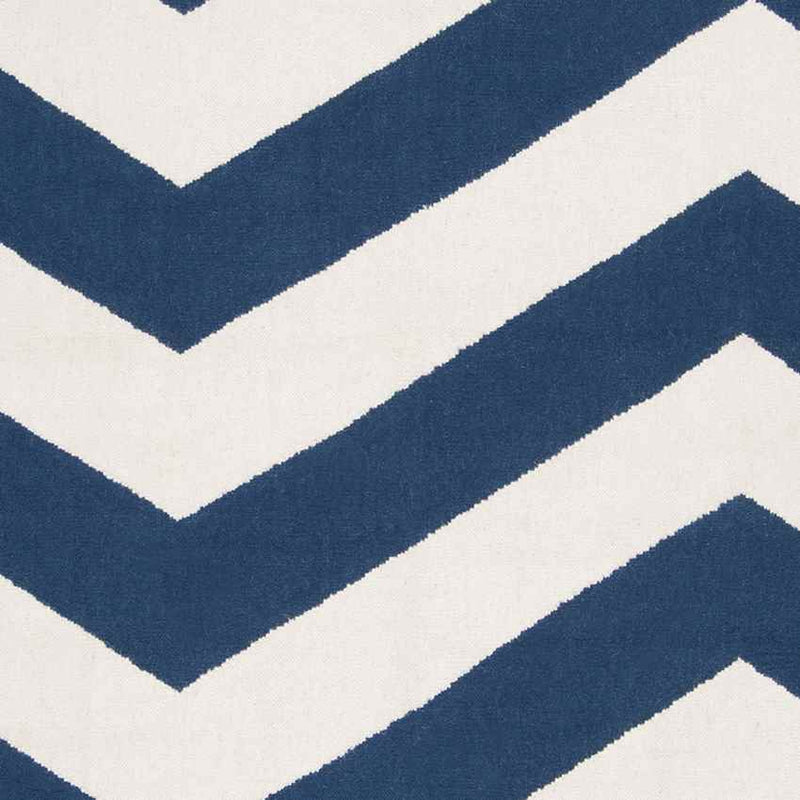 Emelle Modern Dark Blue/White Area Rug