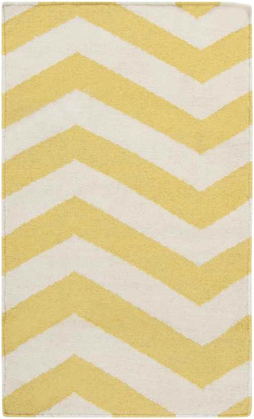 Emelle Modern Lemon/White Area Rug