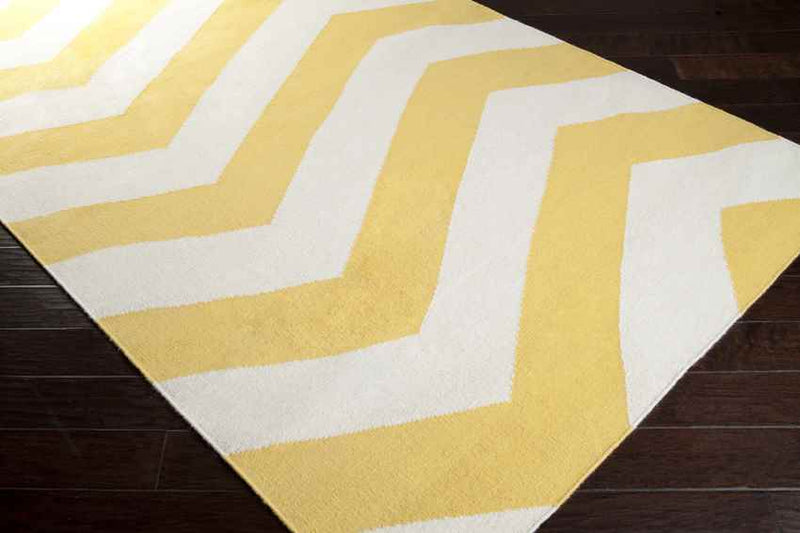 Emelle Modern Lemon/White Area Rug