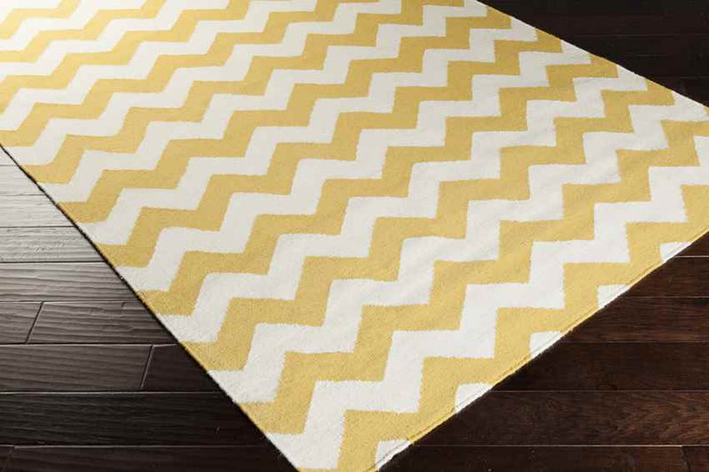 Emanuel Modern White/Yellow Area Rug