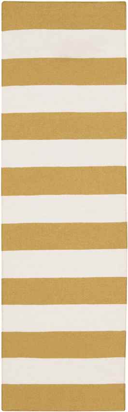 Nathaly Modern Gold/White Area Rug