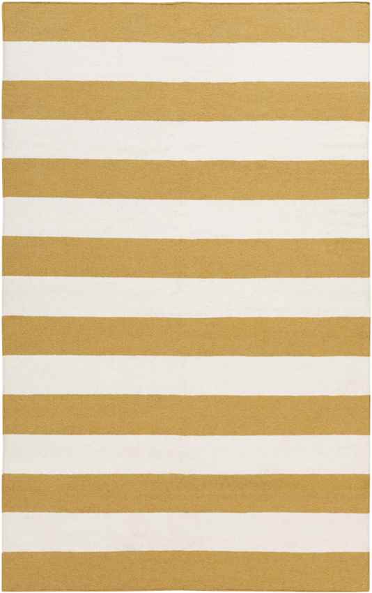 Nathaly Modern Gold/White Area Rug