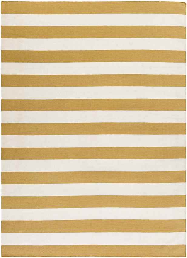 Nathaly Modern Gold/White Area Rug