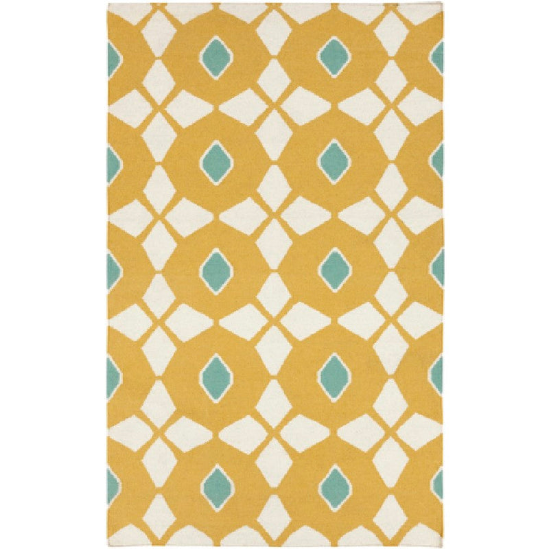 Enigma Modern Mustard Area Rug