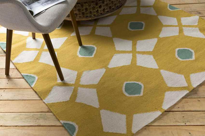 Enigma Modern Mustard Area Rug