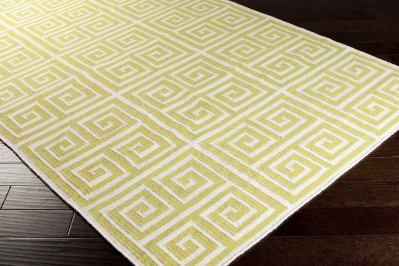 Erie Modern Lime/White Area Rug