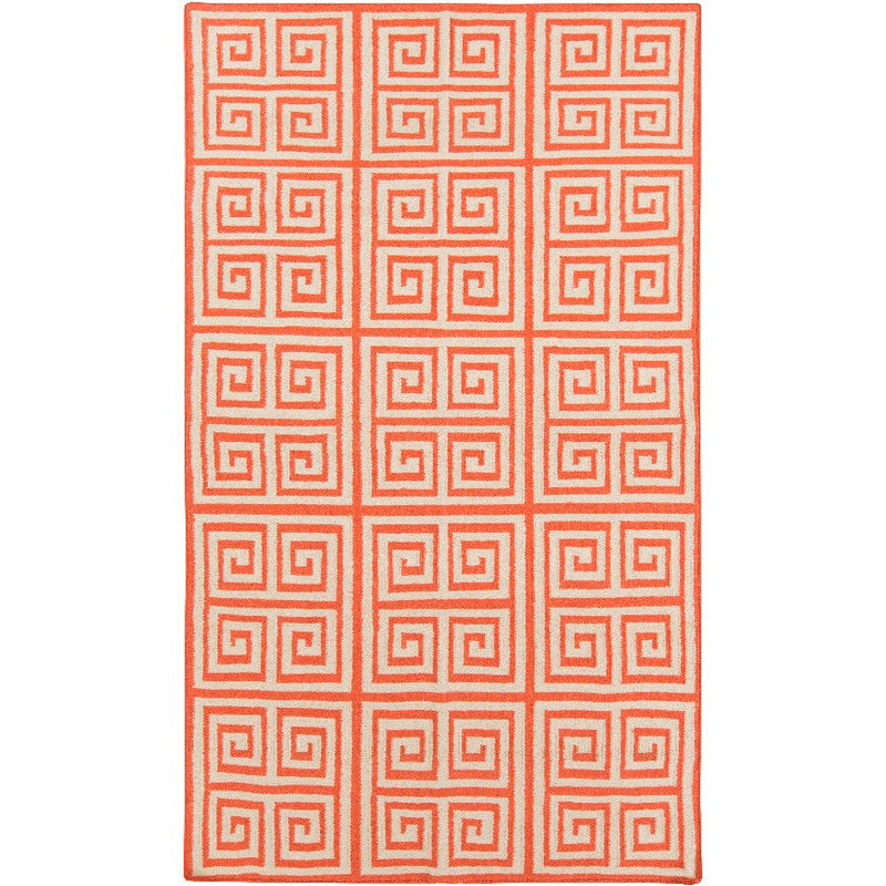 Erie Modern Poppy Red Area Rug