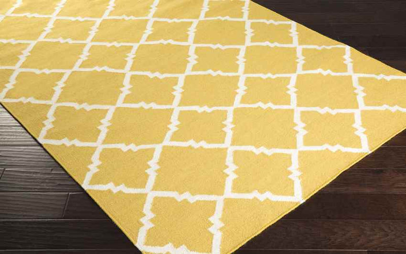 Selwerd Modern Charcoal/Yellow Area Rug