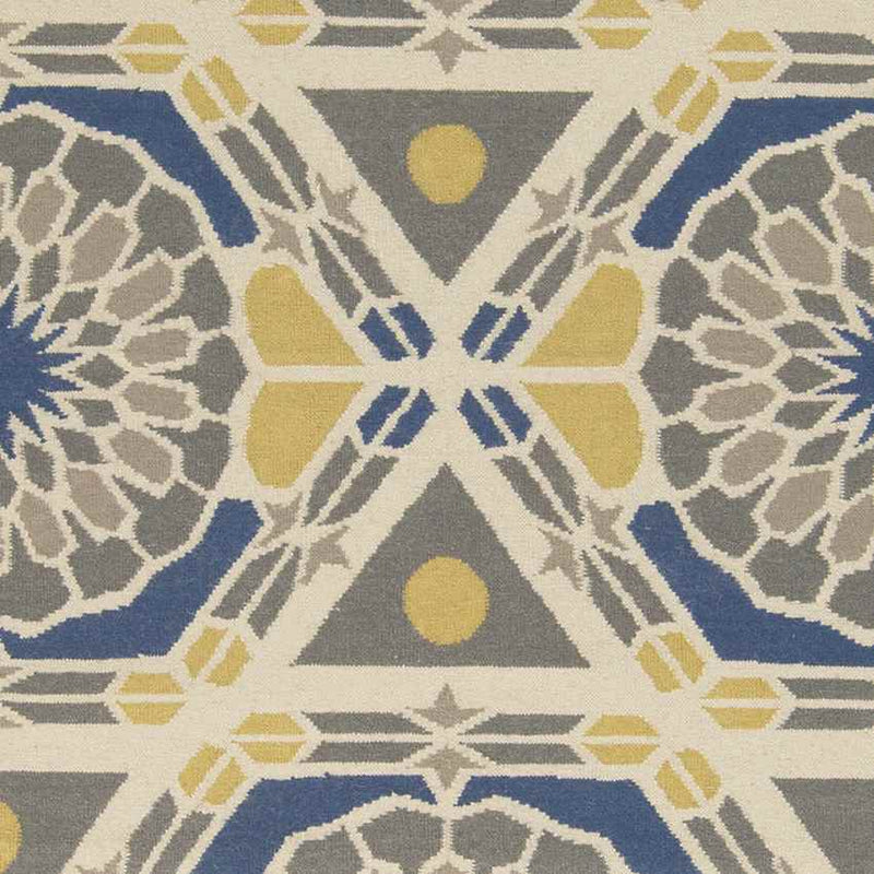 Ethelsville Global Blue/Brown/Beige Area Rug