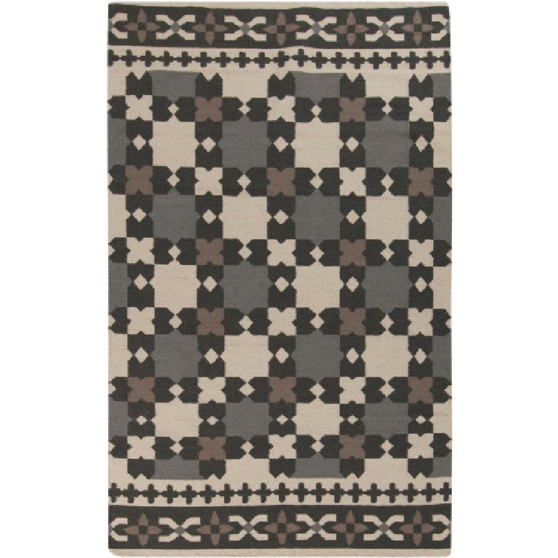 Etowah Modern Black & Gray Area Rug