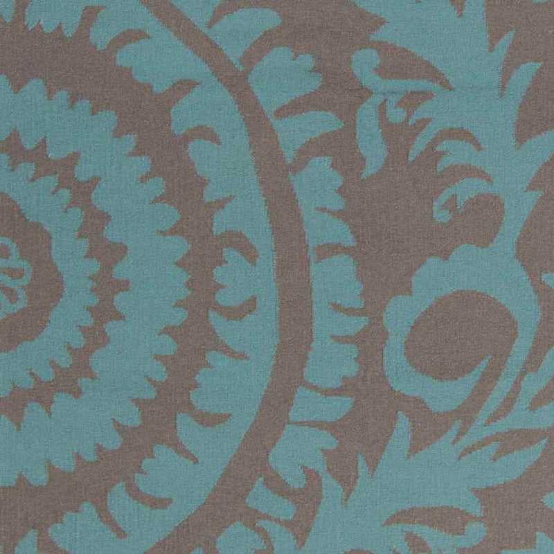 Euharlee Global Turquoise/Mulled Wine Area Rug