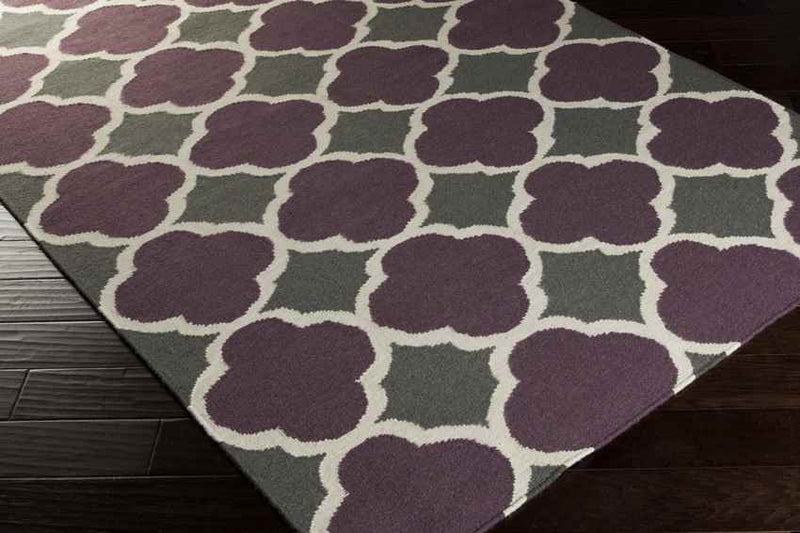 Eureka Modern Purple/Green Area Rug