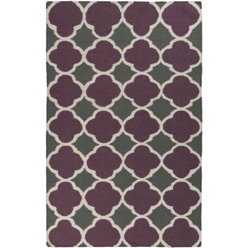 Eureka Modern Purple/Green Area Rug