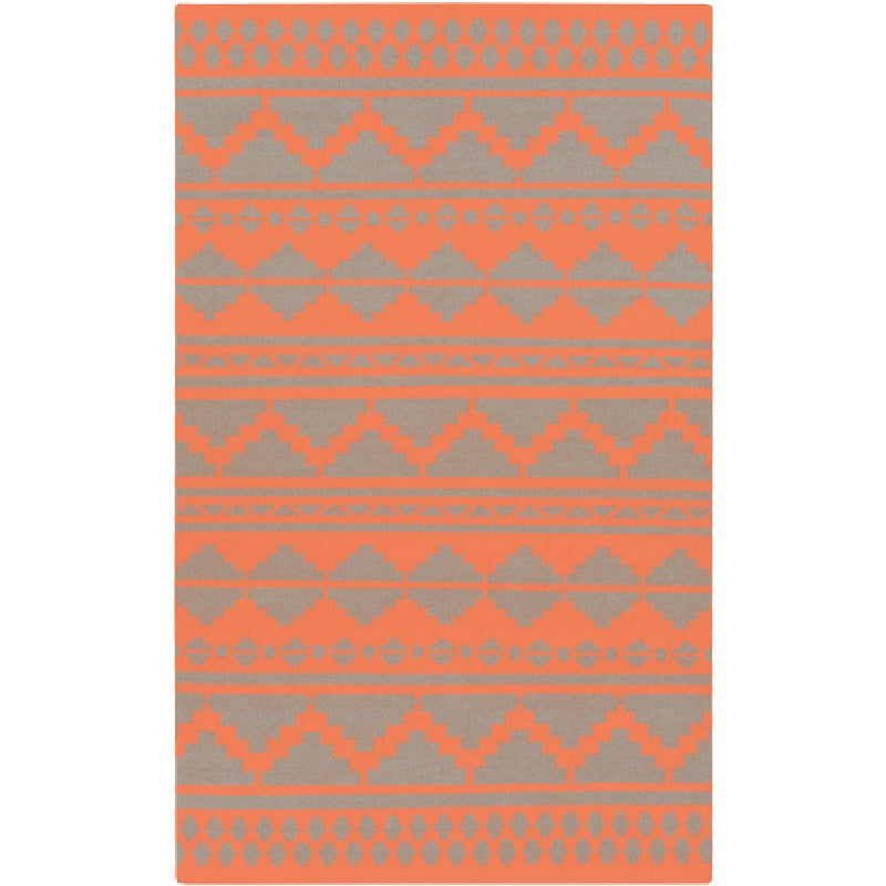 Noella Rustic Coral/Gray Area Rug