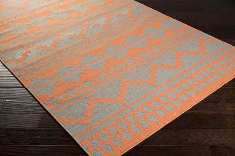 Noella Rustic Coral/Gray Area Rug