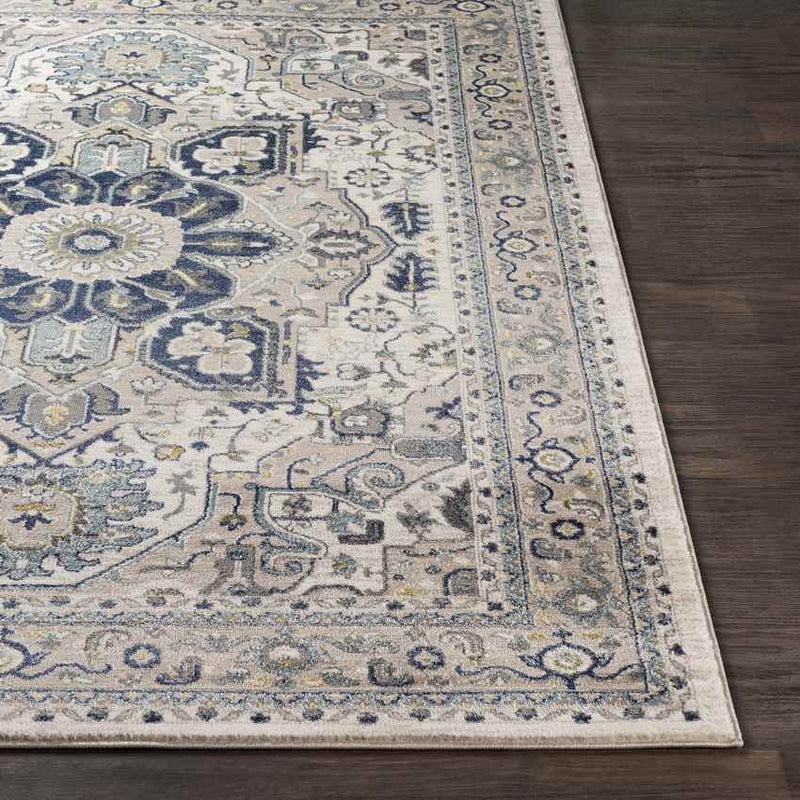 Rochelle Traditional Navy Area Rug