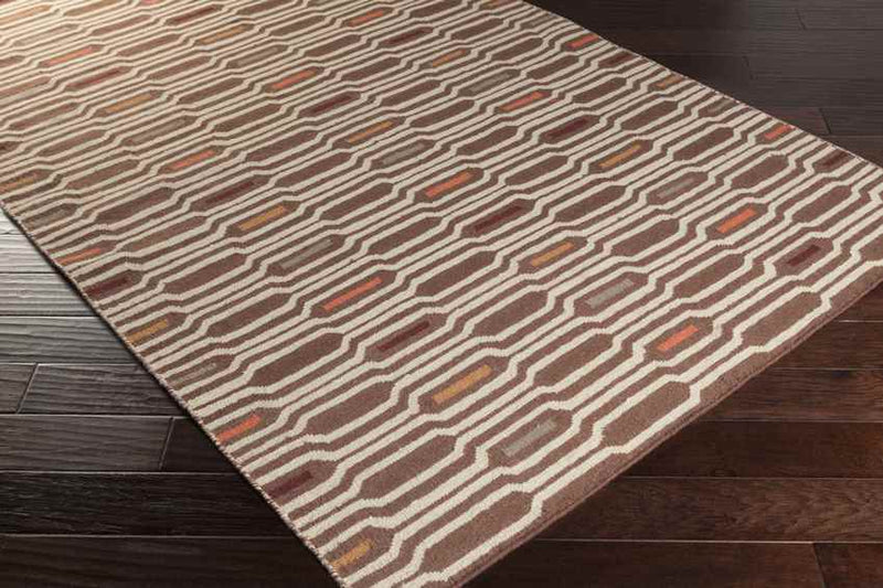 Fairfax Modern Dark Brown Area Rug