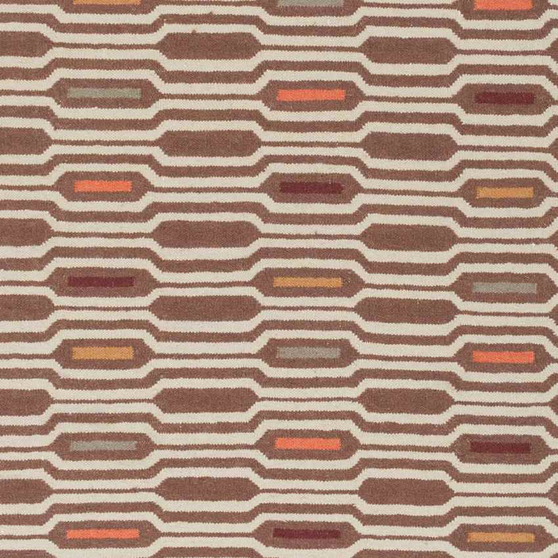 Fairfax Modern Dark Brown Area Rug