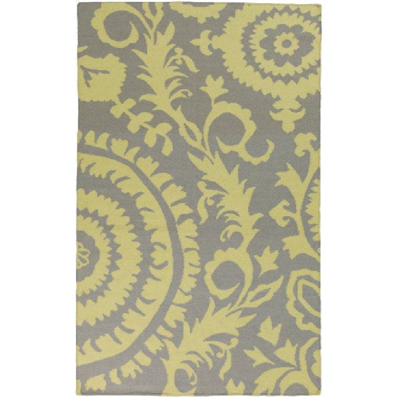 Euharlee Global Lime/Gray Area Rug