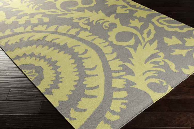 Euharlee Global Lime/Gray Area Rug