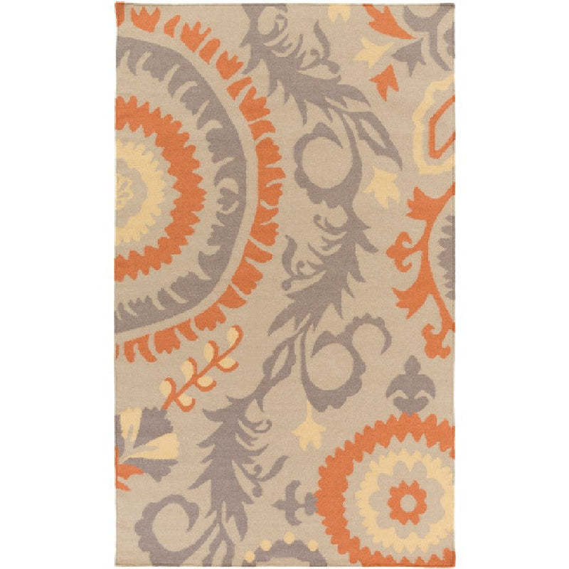 Eufaula Global Burnt Orange Area Rug