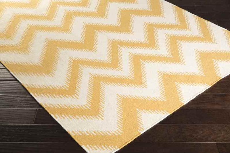 Fairburn Global Gold/White Area Rug