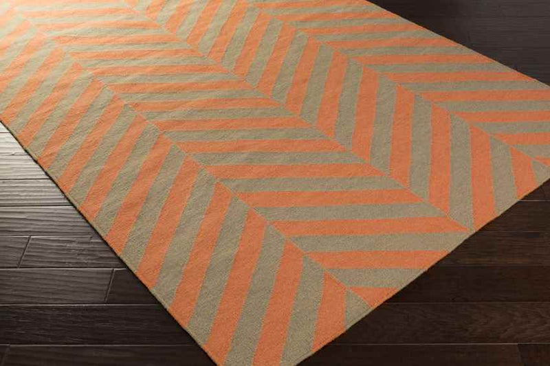 Fairmount Modern Coral/Taupe Area Rug