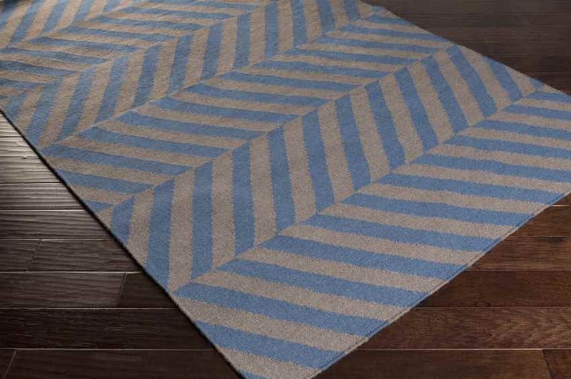 Faunsdale Modern Teal/Charcoal Area Rug