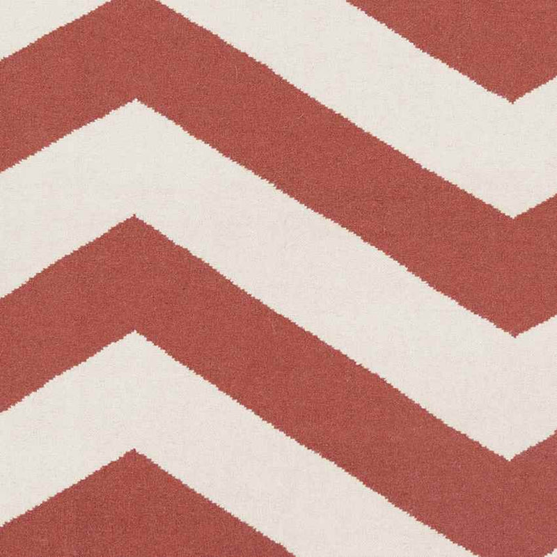 Emelle Modern Ivory/Burgundy Area Rug