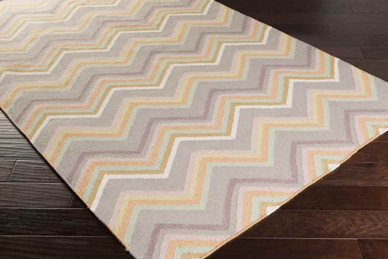 Emmet Modern Gray/Blue/Pink Area Rug