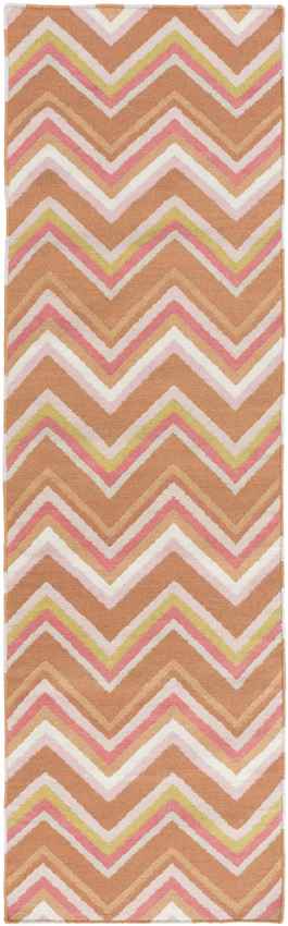 Emmet Modern Brown/Pink/Green Area Rug