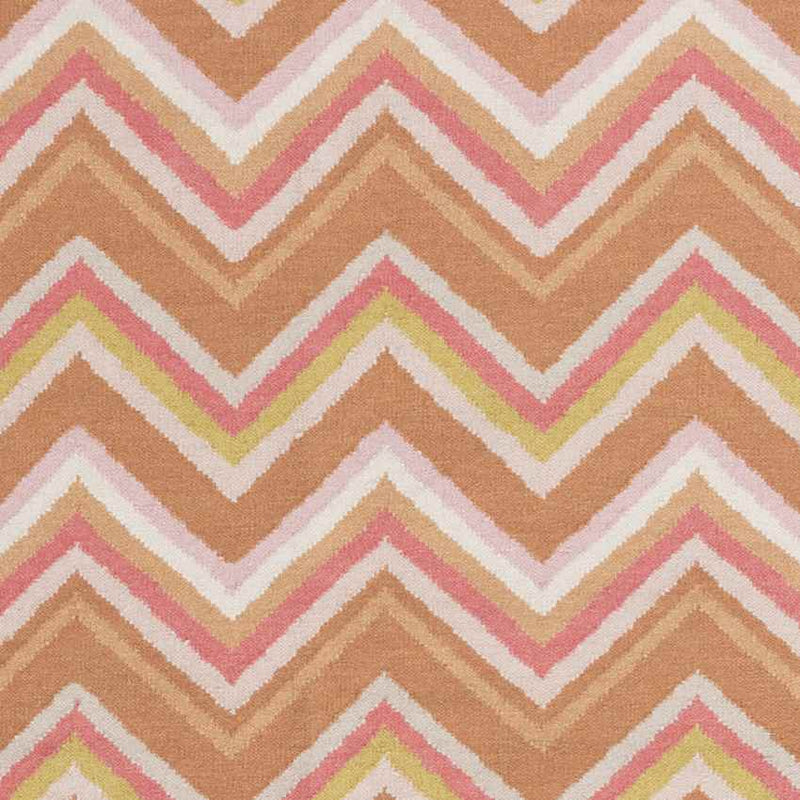 Emmet Modern Brown/Pink/Green Area Rug