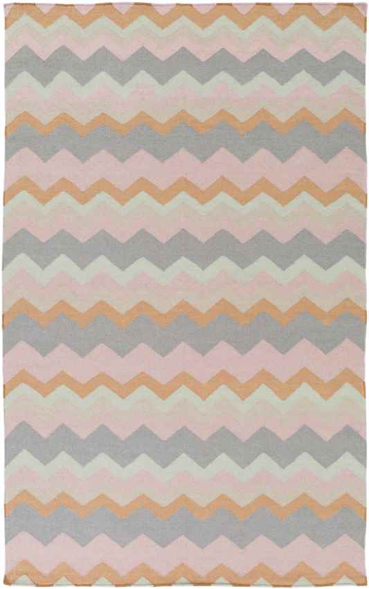 Weende Modern Brown/Pink/Green Area Rug