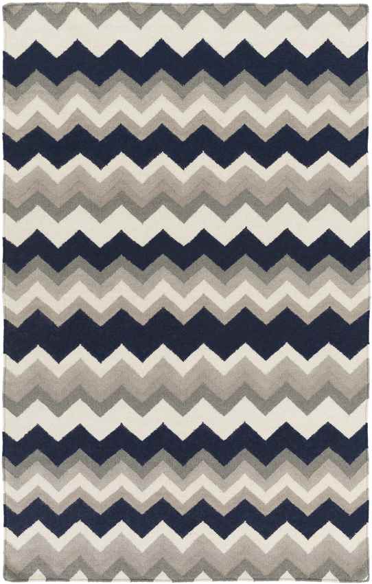 Weende Modern Gray/Navy Area Rug