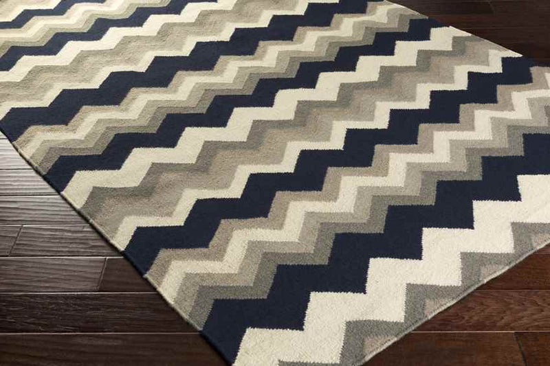 Weende Modern Gray/Navy Area Rug