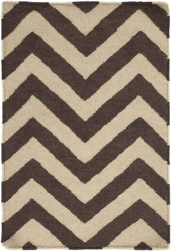 Escondido Modern Dark Brown Area Rug