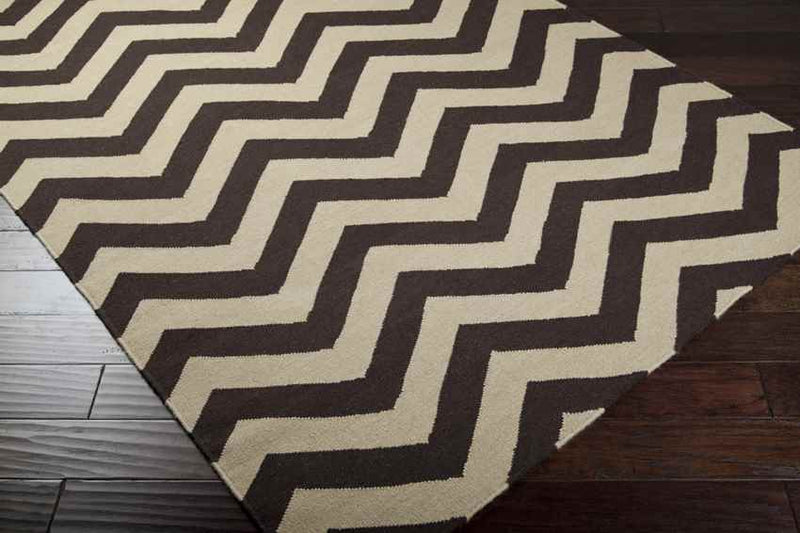 Escondido Modern Dark Brown Area Rug