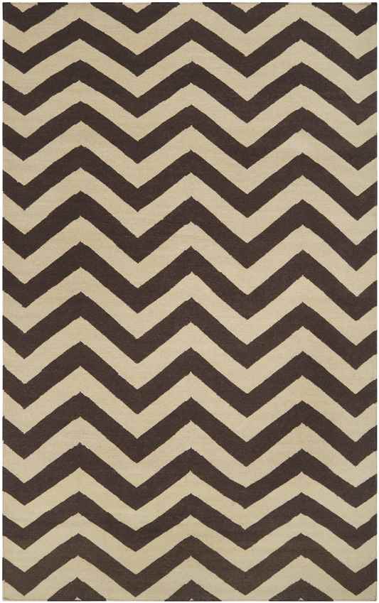 Escondido Modern Dark Brown Area Rug